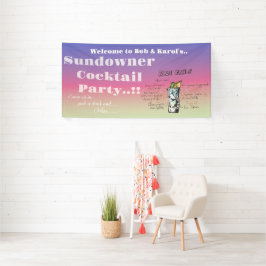 Sundowner Blue Tahoe Cocktail Party Banner