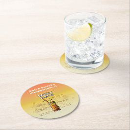 Sundowner Tequila Cocktail Party Runder Pappuntersetzer