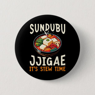 Sundubu Jjigae Asiatisches Essen Foodie Koreanisch Button