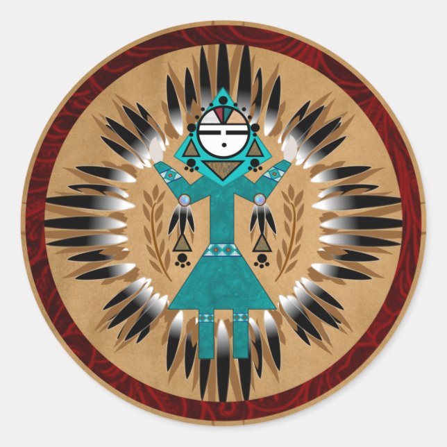 Sunface Kachina Stickers (Vorderseite)