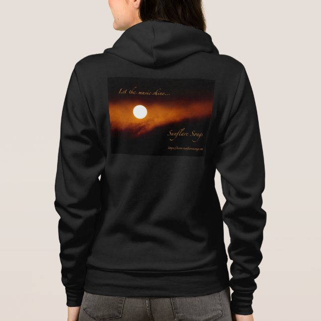 Sunflare Songs - Lass des Music Shine T - Shirt (Rückseite)