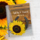 Sunflower and Horseshoe Country Western Wedding Notizblock (Von Creator hochgeladen)