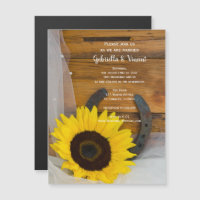 Sunflower and Horseshoe Western Wedding