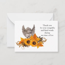 Sunflower Angel Carte de remerciements