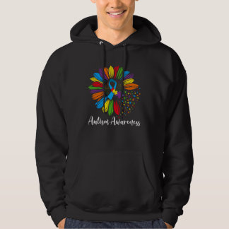 Sunflower Autism Men Women Kids Autism Awareness M Hoodie