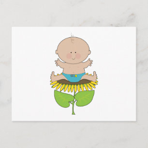 Sunflower Baby Boy Postkarte