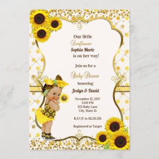 SUNFLOWER BABY SHOWER EINLADUNG