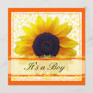 Sunflower Babyshower Invitation