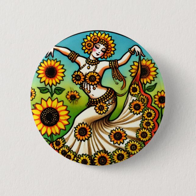 Sunflower Bly Dancer Button (Vorderseite)