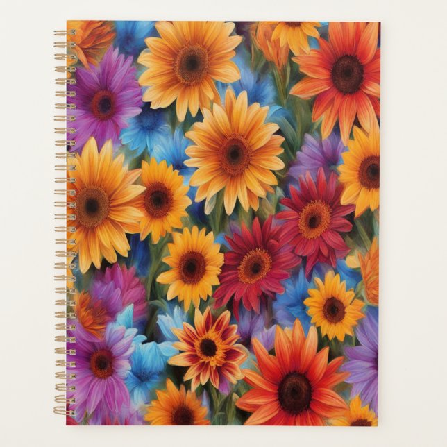 Sunflower Bouquet Abstrakt #7 - Planer (Vorderseite)