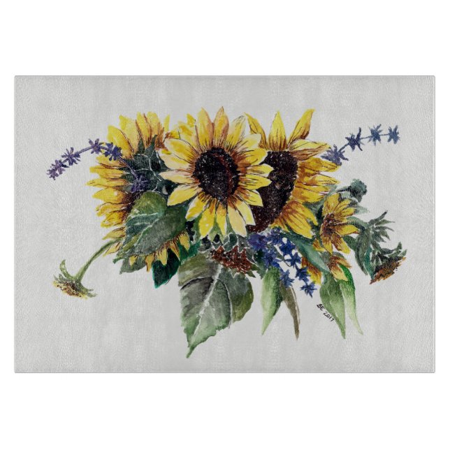 Sunflower Bouquet Schneidebrett (Vorderseite)