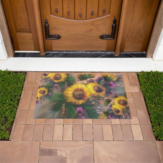 Sunflower Breeze by Jason Street Fußmatte (Außenbereich)