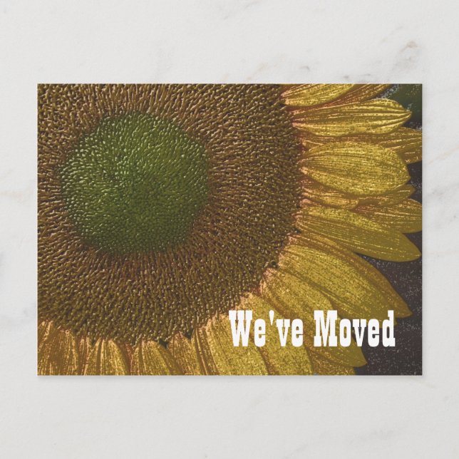 Sunflower Centre Nouvelle adresse Carte postale Fl (Devant)