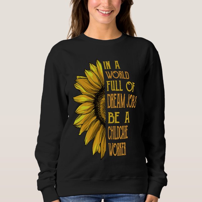 Sunflower  Childcare Worker Sweatshirt (Vorderseite)