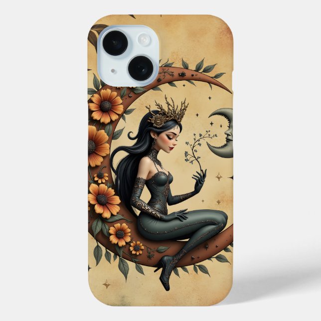 Sunflower Crescent Queen  Case-Mate iPhone Hülle (Rückseite)