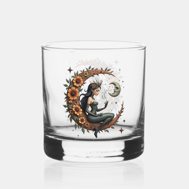 Sunflower Crescent Queen  Whiskyglas (Vorderseite)