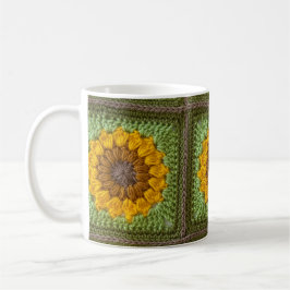 Sunflower Crochet Mug