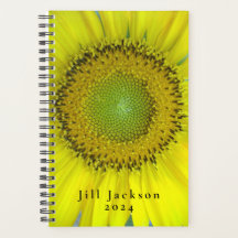 Sunflower customizable planner 2024