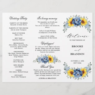 Sunflower Dusty Blue Slate Peony Programme de mari