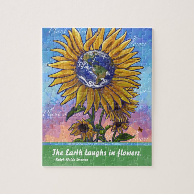 Sunflower Earth Art (Vertikal)