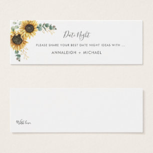 Sunflower Eucalyptus Floral Mariage Date Nuit
