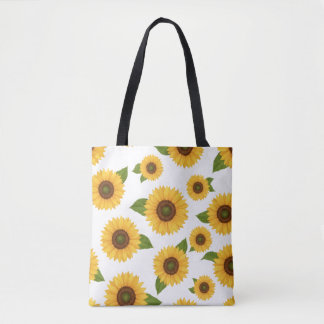 Sunflower Floral Pattern Tote Bag Tasche