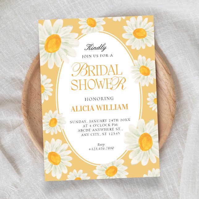 Sunflower Floral seamless pattern bridal shower Einladung (Von Creator hochgeladen)
