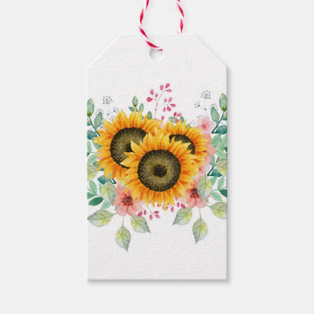 Sunflower  geschenkanhänger (Vorderseite)