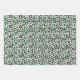 Sunflower Gingham Wrapping Paper Set Geschenkpapier Set