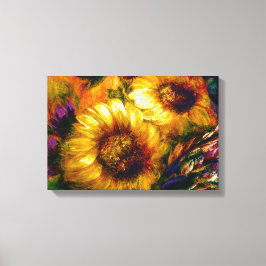 "Sunflower Gold" 18" x 12"  Leinwanddruck