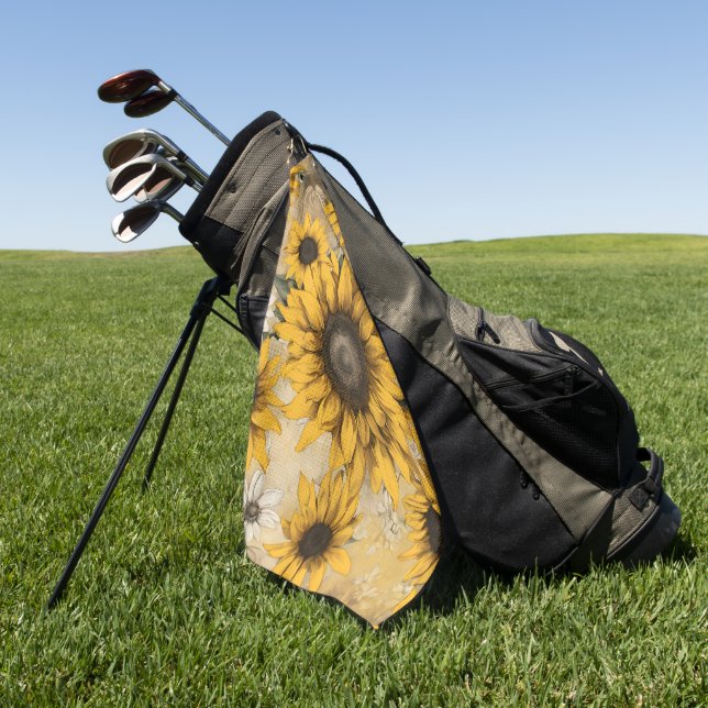 Sunflower Golfhandtuch (Gras)