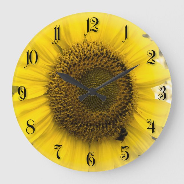 Sunflower Große Wanduhr (Vorderseite)