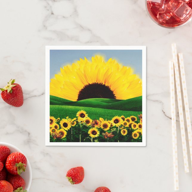 SUNFLOWER HILL SERVIETTE (Beispiel)