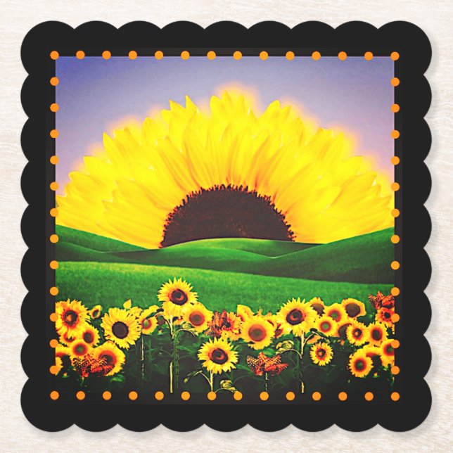 SUNFLOWER HILL UNTERSETZER (Vorderseite)