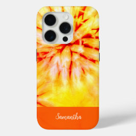 SUNFLOWER INSPIRIERTE FARBORANGE-GEFÄRBTE KRAWATTE Case-Mate iPhone HÜLLE