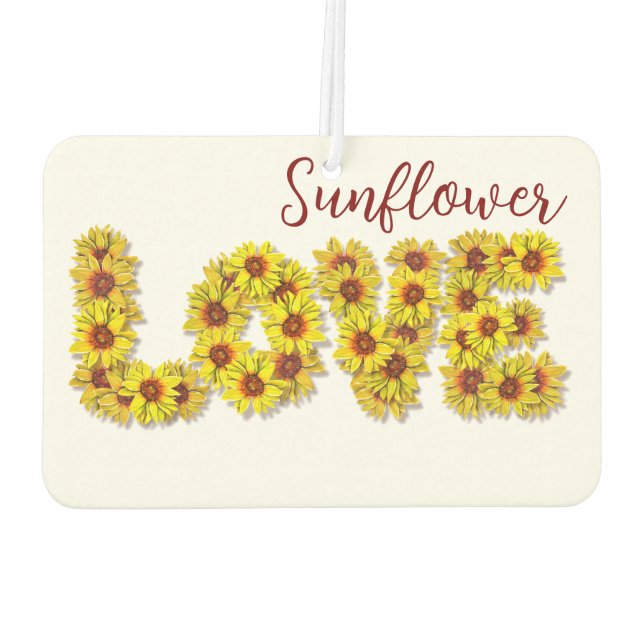Sunflower Love Air Freshener Autolufterfrischer (Rückseite)
