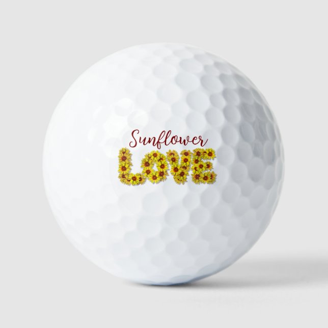 Sunflower Love Golf Ball (Vorderseite)