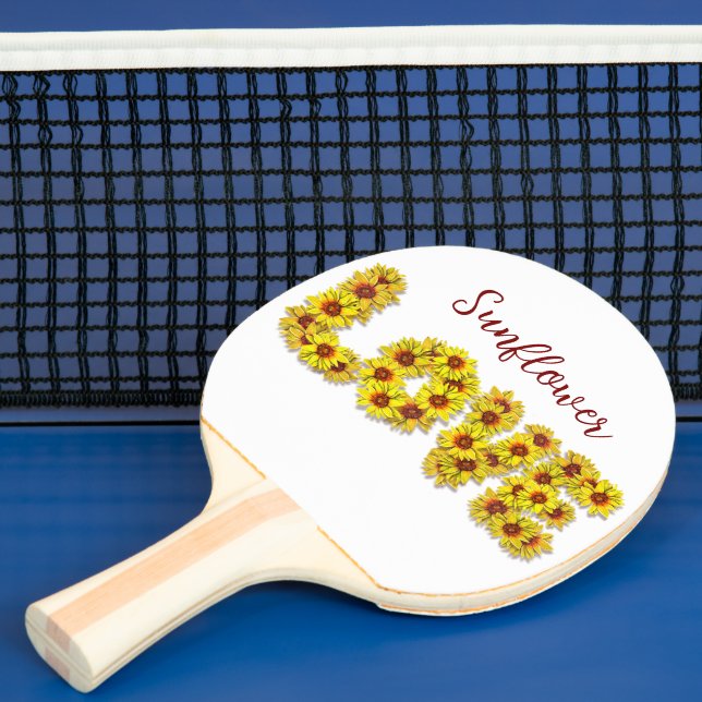 Sunflower Love Ping Pong Paddle Tischtennis Schläger (InSitu)
