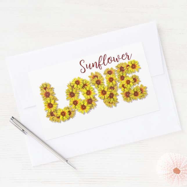 Sunflower Love Sticker (Umschlag)