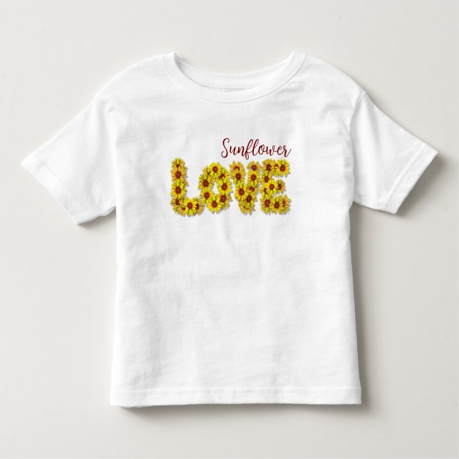 Sunflower Love Toddler Top (Vorderseite)