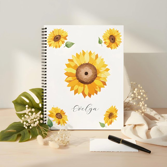 Sunflower Notebook – Design for Gentle Souls Notizbuch (Von Creator hochgeladen)
