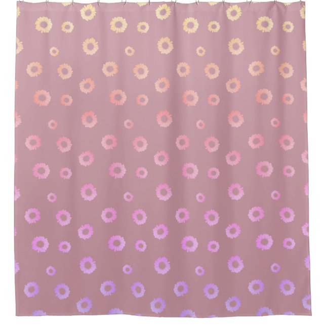 Sunflower Pattern Shower Curtain Duschvorhang (Vorderseite)