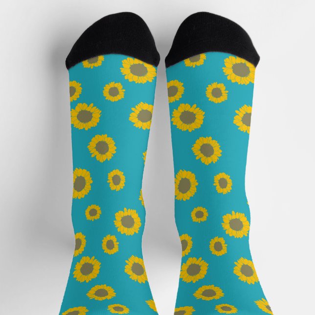 Sunflower Pattern Socks Socken (Oben)