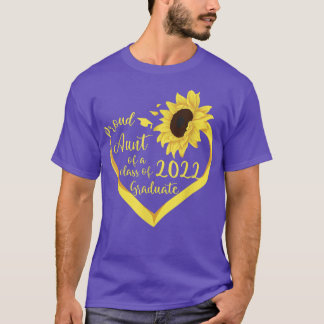 Sunflower Proud Aunt Of A Class Of 2022 Graduate  T-Shirt