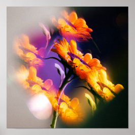 Sunflower Reflection Poster