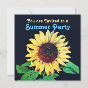 SUNFLOWER Rustikale Hochzeitssommer Party Einladun Einladung