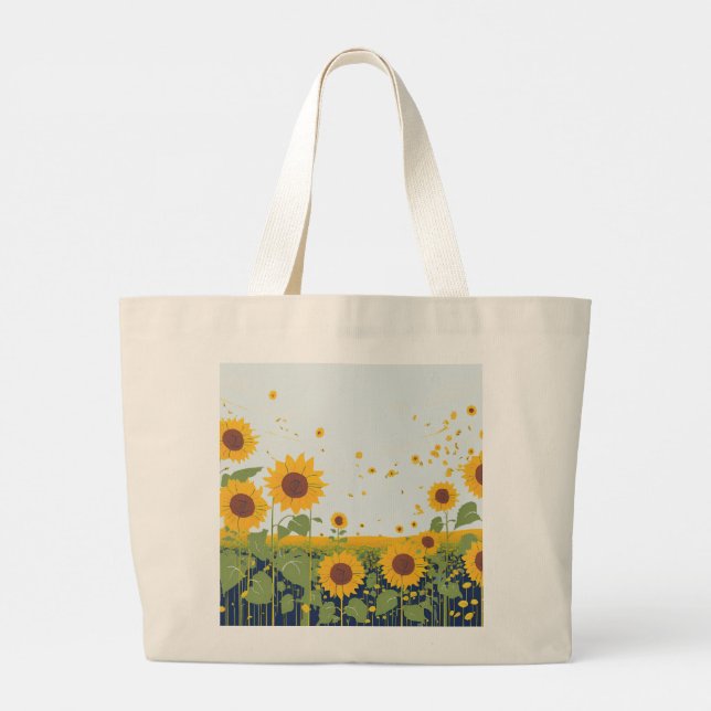 Sunflower Shopping Tasche (Rückseite)