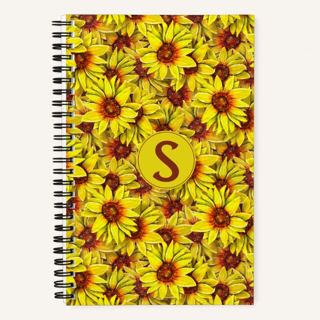 Sunflower Spiral Notebook Notizbuch (Vorderseite)