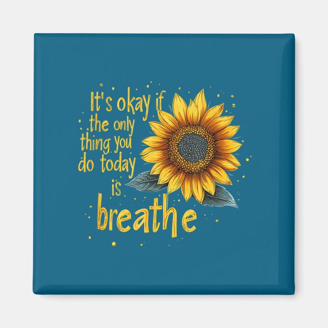 Sunflower Suicide Awareness  Magnet (Vorne)