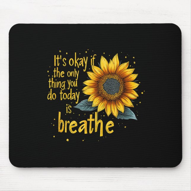 Sunflower Suicide Awareness  Mousepad (Vorne)